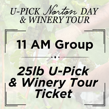 25lb U-Pick & Winery Tour Ticket