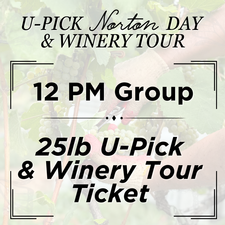 25lb U-Pick & Winery Tour Ticket