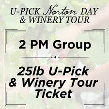 25lb U-Pick & Winery Tour Ticket